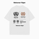 OSTRAVAR TIGER鬼冢家虎潮牌 專(zhuān)柜2025新款 美式字母印花男女情侶裝純棉短袖t恤 典藏白 3XL 【180-200斤】