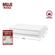 無印良品（MUJI）聚丙烯儲物箱抽屜式  收納箱 收納盒 可組合 橫寬型/薄型/灰白色3S 37*26*9cm