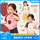 LUSON小o爸女?huà)胪?女寶寶夏日t恤短袖2025夏季新款嬰兒洋氣插肩袖上衣