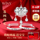 唯一（Winy）蛇寶寶銀手鐲套裝嬰兒長命鎖9999足銀新生兒滿月周歲百天禮物