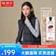 坦博爾【反季】秋冬羽絨服短款女士馬甲背心90鴨絨休閑保暖外套TD238006 黑色 XL (175)