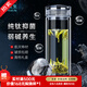 水宜生玻璃杯鈦杯雙層弱堿性水杯純鈦高檔商務(wù)泡茶杯禮盒裝保溫鈦晶杯子