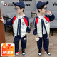 奧特曼衣服男童春秋套裝2025新款兒童棒球服開(kāi)衫外套男孩秋裝時(shí)尚兩件套 藏青色 90 建議80-90cm1歲半-2歲
