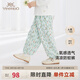 英氏（YEEHOO）童裝兒童褲子防蚊褲夏季男女童長(zhǎng)褲戶外休閑舒適束腳褲