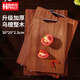 助家樂(lè )（HPMILY）進(jìn)口烏檀木菜板家用加厚切菜板抗菌防霉實(shí)木砧板廚房專(zhuān)用案板整木 烏檀木菜板小號30*20*2.5cm