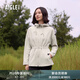 AIGLE艾高全拉鏈抓絨衣POLARTEC戶外保暖鎖溫連帽女 暗貂杏色 BE653 40 (170/92A)