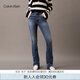 Calvin KleinJeans25春夏女士美式復(fù)古懷舊風(fēng)ck微彈高腰微喇牛仔褲47B947G VRN-牛仔淺藍 26