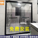 不銹鋼淋浴房隔斷定制一字型簡(jiǎn)易干濕分離衛生間移門(mén)整體浴室玻璃 【升級版】304不銹鋼雅黑-包安裝 8mm鋼化-送貨上門(mén)包安裝