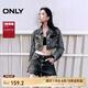 ONLY夏季復(fù)古做舊破洞毛邊中腰短褲牛仔褲女|124243043 J0Z 牛仔灰 XS