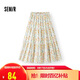 森馬（Semir）半身裙女油畫風(fēng)碎花蛋糕裙多巴胺2025夏甜美A字長裙10D325120005