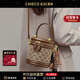 Chiecu Kscbn CK輕奢包包女包手提包斜挎包女士新款單肩圓筒包情人節(jié)生日禮物 咖啡色【送老婆送女友送媽媽】
