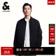 杰克·瓊斯（JACK&JONES）男裝秋款棒球領(lǐng)夾克百搭基礎(chǔ)略寬松拉鏈門襟純色外套男224321019 黑色E40 黑色E40 XS 165