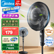 美的（Midea）電風扇家用風扇 落地扇 立式輕音節(jié)能強風電扇 宿舍降溫循環(huán)柔風自然風桌面小風扇 【7葉低噪】SAF35MA
