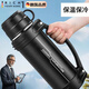 RICH YOUR HOME德國品質(zhì)保溫壺新款大容量不銹鋼保溫水壺戶外運(yùn)動旅行便攜保溫壺 黑[送茶濾+升級背帶] 2.0L