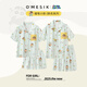 奧美詩嘉 O＇MESIK【涼感型】蠟筆小新聯(lián)名情侶睡衣女冰絲夏季短袖男外穿夏天家居服 a-010369情侶 情侶要拍2件噢 M 女M
