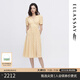 ELLASSAY歌力思夏季新款桑蠶絲花園茶歇真絲連衣裙女EWW342Y09600 黃混搭 XS