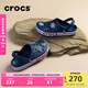 卡駱馳crocs洞洞鞋貝雅卡駱班輕便耐磨一腳蹬休閑鞋|205089 深藍(lán)/辣椒紅-4CC 39 (240mm)