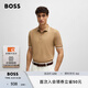 BOSS【100%棉 珠地布】徽標(biāo)棉質(zhì)商務(wù)休閑短袖Polo衫 261 L