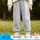 茵曼（INMAN）茵曼童裝女童加絨褲子冬季兒童中大童運(yùn)動(dòng)休閑長褲保暖衛(wèi)褲 花灰色 160