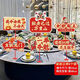 圣喜安升學(xué)宴手舉牌擺件酒店謝師宴金榜題名氛圍場(chǎng)景布置桌牌裝飾擺件飯 升學(xué)宴桌面立牌【6個(gè)裝】+支架
