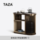 TAZA 茶桌 輕奢茶臺家用客廳天山暮雪天然石2025新款移動陽臺茶桌 Top Notch 天山暮雪奢石面 茶桌0.8M【有茶盤】
