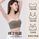 維密桃無肩帶內(nèi)衣女小胸聚攏防滑隱形裹胸美背無痕抹胸前扣文胸罩不掉 咖色-單文胸 M -34/75AB
