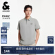 杰克·瓊斯（JACK&JONES）25年男裝POLO衫男士商務(wù)休閑百搭短袖POLO衫涼感夏季翻領(lǐng)半袖t恤 灰綠色C52 常規(guī) M