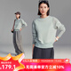 雲(yún)上生活【氧氣衛(wèi)衣】網(wǎng)眼拼接透氣圓領(lǐng)衛(wèi)衣2025春V9385X 淺水綠 XL
