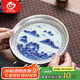 MULTIPOTENT陶瓷茶具配件養(yǎng)壺底座鎏銀千里江山壺承鄭文強(qiáng)大師作品可收藏