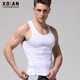 續點(diǎn) 運動(dòng)彈力速干背心男士夏季修身休閑健身緊身無(wú)袖背心男吊帶坎肩 白色 2XL 碼145-155斤左右修身版型