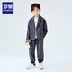 羅蒙兒童休閑小西裝套裝男孩帥氣英倫男童生日禮服畢業(yè)演出服韓版春秋 兩件套：外套+褲子 120
