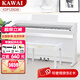卡瓦依（KAWAI）電鋼琴立式逐級重錘88鍵鋼琴鍵盤 卡哇伊KDP120專業(yè)考級數(shù)碼樂器 KDP120GW時尚白全套+琴凳禮包