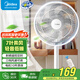 美的（Midea）電風(fēng)扇家用七葉遙控定時大風(fēng)力落地扇宿舍臥室低噪輕音臺式立式搖頭空氣循環(huán)電扇 FSA30SCR【店長推薦丨射頻遙控】