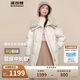 波司登反季冬季羽絨服女款短款翻領大毛領新國標90絨商場同款外套