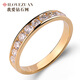 我愛(ài)鉆石網(wǎng) 鉆戒白18K金鉆石戒指女款/鉑金求婚結婚戒指/星克拉-愛(ài)銀河 55分/10粒IJ色 18k玫瑰金
