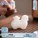 蘇氏陶瓷（SUSHI CERAMICS）冰種玉瓷馬上有錢茶寵擺件禮盒裝茶桌茶具配件高檔伴手禮