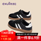 EXULL依思Q女鞋2025夏季新款復(fù)古運(yùn)動(dòng)板鞋柔韌止滑休閑鞋子百搭德訓(xùn)鞋女 黑色 39
