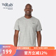 Rab睿坡新款男士吸濕有機(jī)棉質(zhì)圓領(lǐng)寬松短袖T恤休閑打底上衣 QCB-66 灰白色GYM S