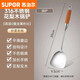 蘇泊爾（SUPOR）德國(guó)316鍋鏟特厚不銹鋼炒菜鏟子家用廚房防燙鐵鏟子炒勺漏勺廚具 [特厚316鋼]花梨木手柄 升級(jí)特厚316[鍋鏟]