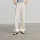 初語(yǔ)修型窄版直筒牛仔褲女2025夏季新款顯瘦煙管法棍褲子 白色  30 