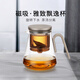 尚明玻璃內(nèi)膽磁旋飄逸杯泡茶壺茶水分離過濾沖茶具套裝家用辦公沏茶壺 金灰色 800ml