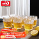 品維冰川杯6只裝玻璃杯水杯套裝牛奶杯果汁杯啤酒杯250ml