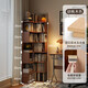 朗程實(shí)木芯角柜轉角書(shū)架靠墻置物架落地家用多層柜墻角儲物柜拐角書(shū)柜 【實(shí)木芯丨6層】胡桃色180CM
