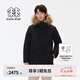 KOLON SPORT/可隆防水羽絨服 男子戶(hù)外保暖防風(fēng)透濕中量鵝絨夾克 LHDJ4WTT97-BK 黑色 XL