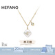 HEFANG何方珠寶棉花糖珍珠項(xiàng)鏈毛衣鏈輕奢高級(jí)感生日禮物送女友老婆 金色
