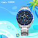 卡西歐（CASIO）EDIFICE 雙顯三眼盤(pán) EFR-552D商務(wù)時(shí)尚石英男士手表【學(xué)生手表】 EFR-552D-1A2VUPR