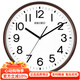 SEIKO日本精工時(shí)鐘客廳輕奢掛鐘石英鐘家用現(xiàn)代簡(jiǎn)約創(chuàng)意夜燈掛墻壁鐘表 QXA677B/33cm（店長(zhǎng)力推）