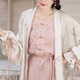 池夏【白露:合歡花影】宋制短衫仿主腰吊帶改良宋褲原創(chuàng  )漢服女 秋 人棉仿主腰吊帶 L （第二批預售）