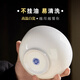 九風(fēng)窯景德鎮(zhèn)高溫白瓷碗盤(pán)碗碟套裝碗具飯碗湯碗面碗斗笠碗吃飯碗餐具 4.5英寸高溫白瓷羅漢碗（4個(gè)裝）