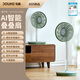 斗禾（DOUHE）【25年新品】落地扇家用電風(fēng)扇搖頭臺立式臥室隔空手勢操作AI智能跟隨風(fēng)扇智能循環(huán)扇 【青瓷千歲綠】【AI跟隨】【手勢操控】